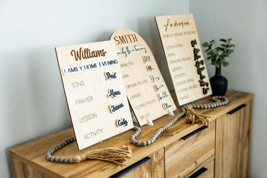 Family Home Evening Boards