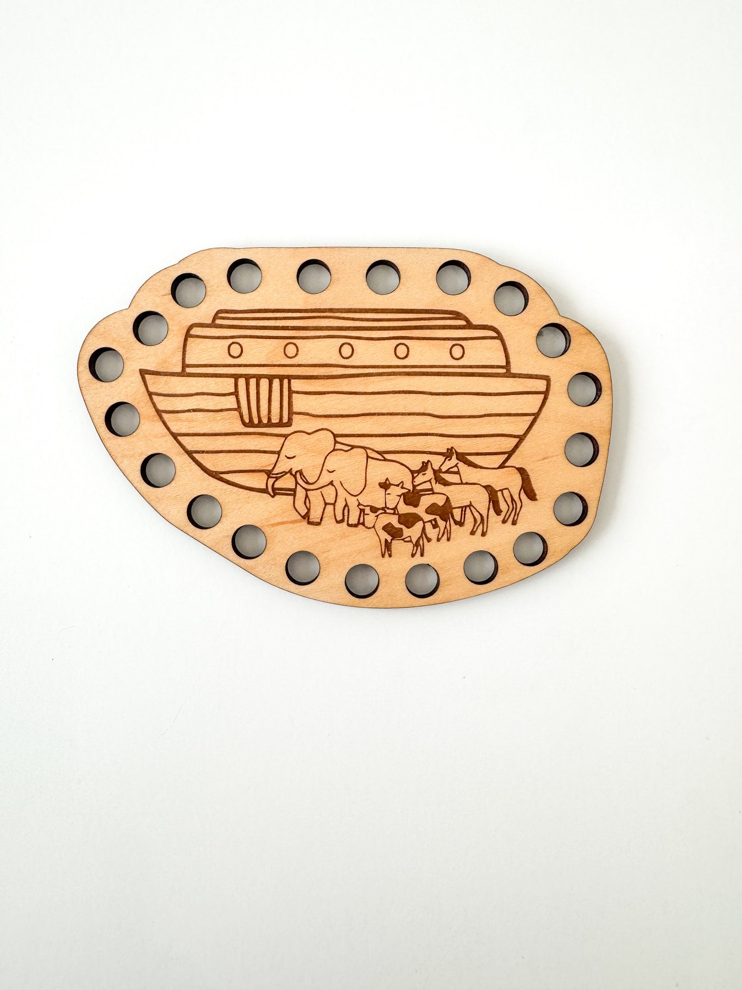 Old Testament Wooden Lacing Cards – Gospel-Inspired Montessori Toy for Kids