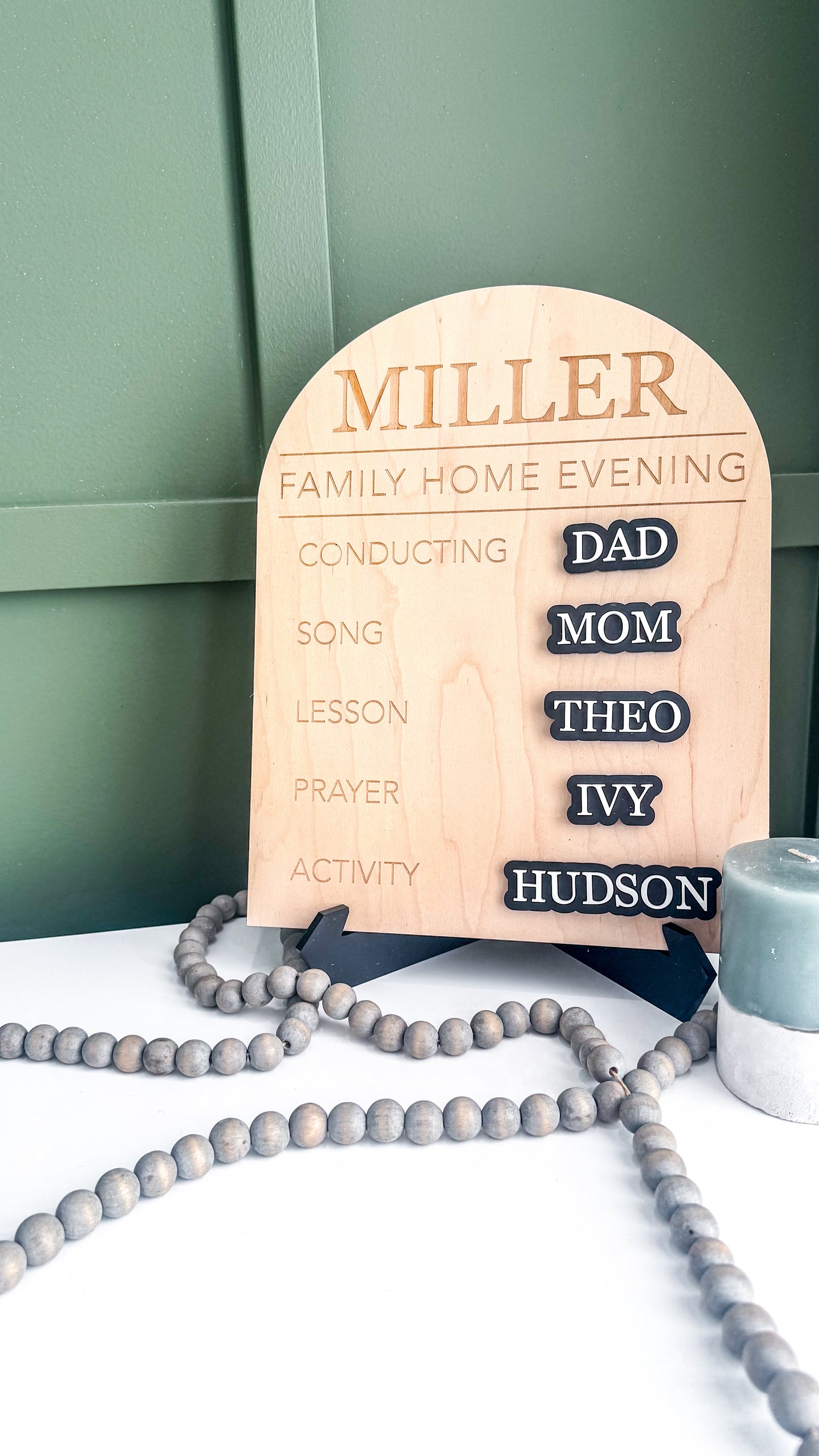 Custom Family Home Evening Board - Steadfast Edition