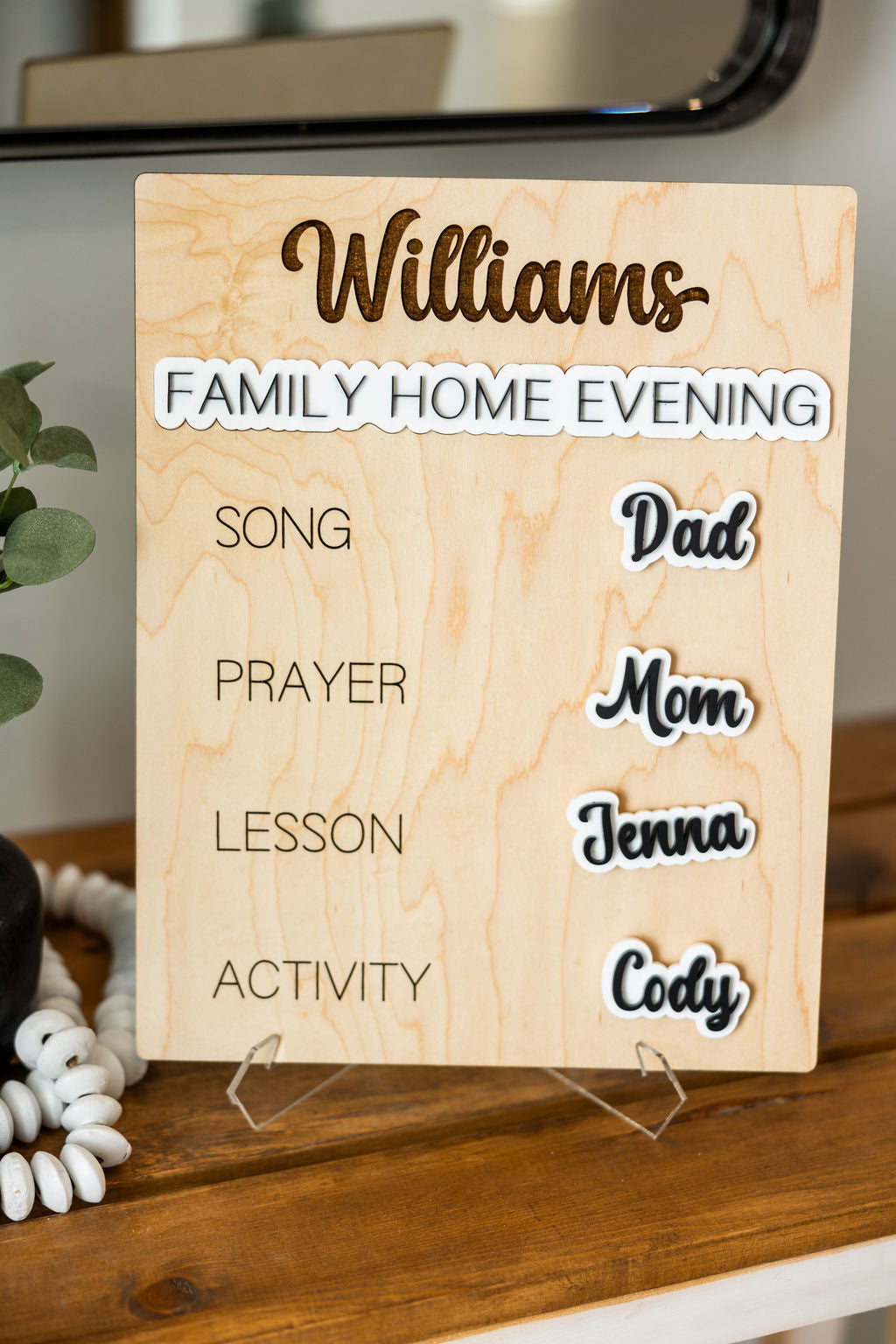 Custom Family Home Evening Board - Heritage Edition