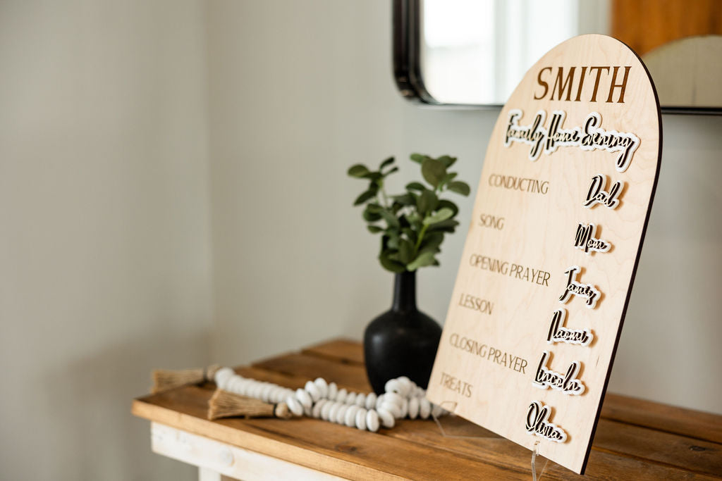 Custom Family Home Evening Board - Joyful Edition