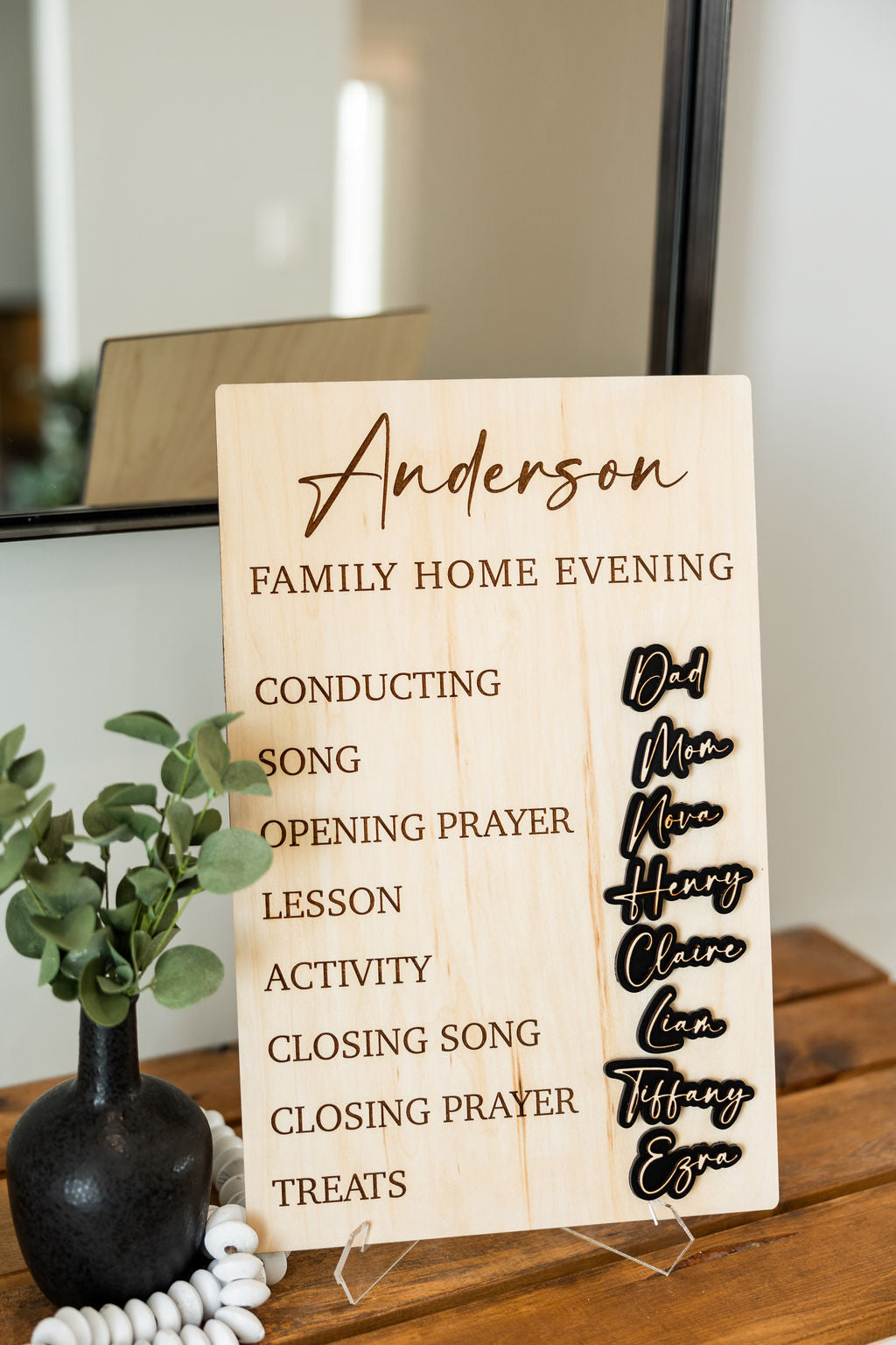 Custom Family Home Evening Board - Everlasting Edition