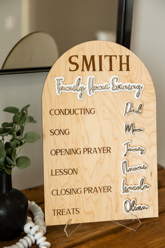 Custom Family Home Evening Board - Joyful Edition