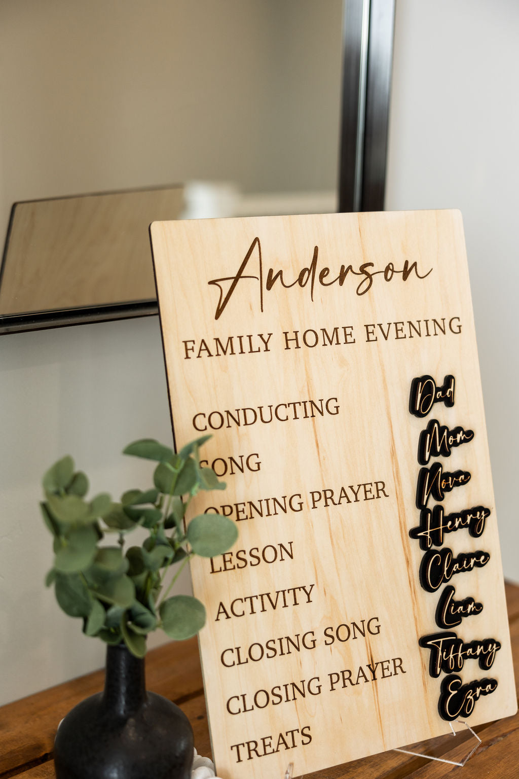 Custom Family Home Evening Board - Everlasting Edition