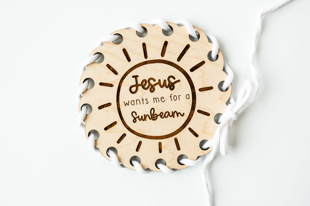 Gospel Themed Wooden Lacing Cards – Latter-day Saint Montessori Toy for Kids