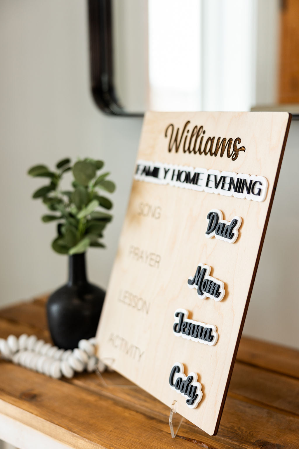 Custom Family Home Evening Board - Heritage Edition