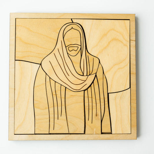 Jesus Christ Wooden or Acrylic Board Puzzle – Laser Engraved Gospel Art & Family Activity