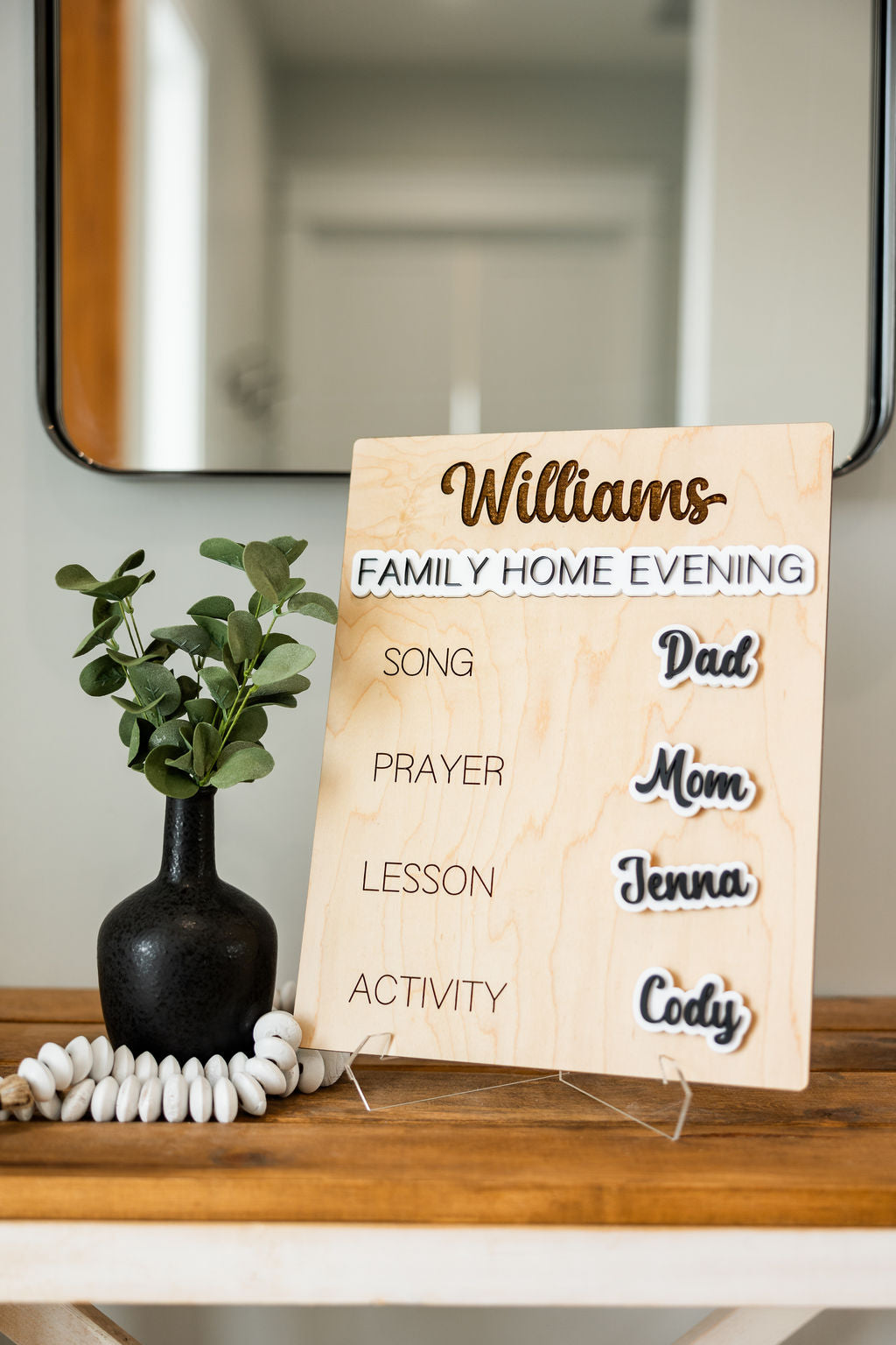 Custom Family Home Evening Board - Heritage Edition