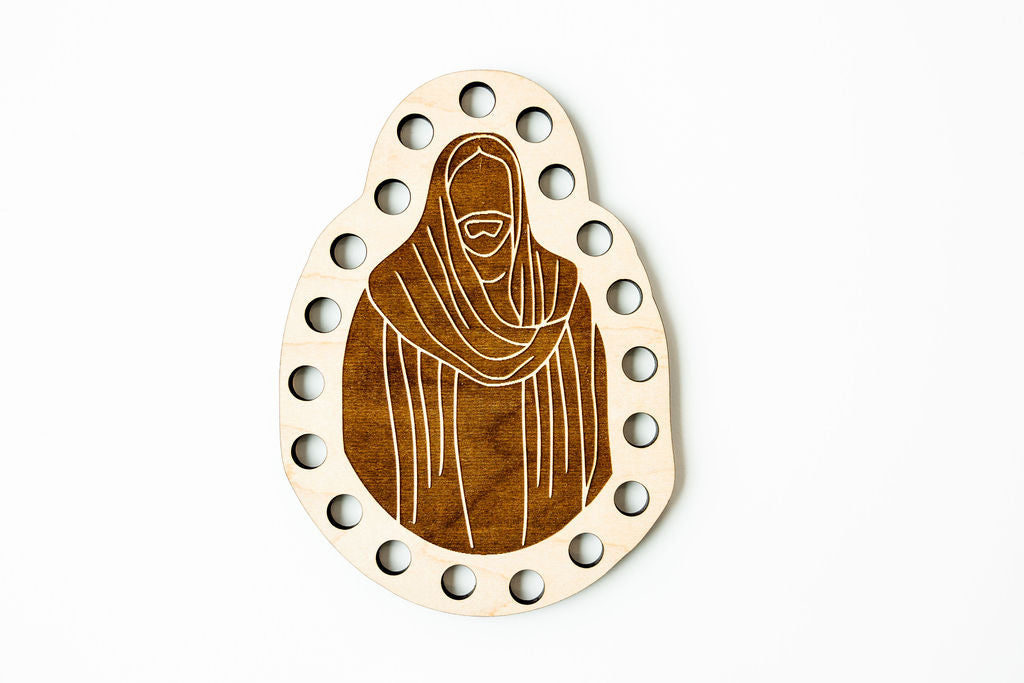 Gospel Themed Wooden Lacing Cards – Latter-day Saint Montessori Toy for Kids