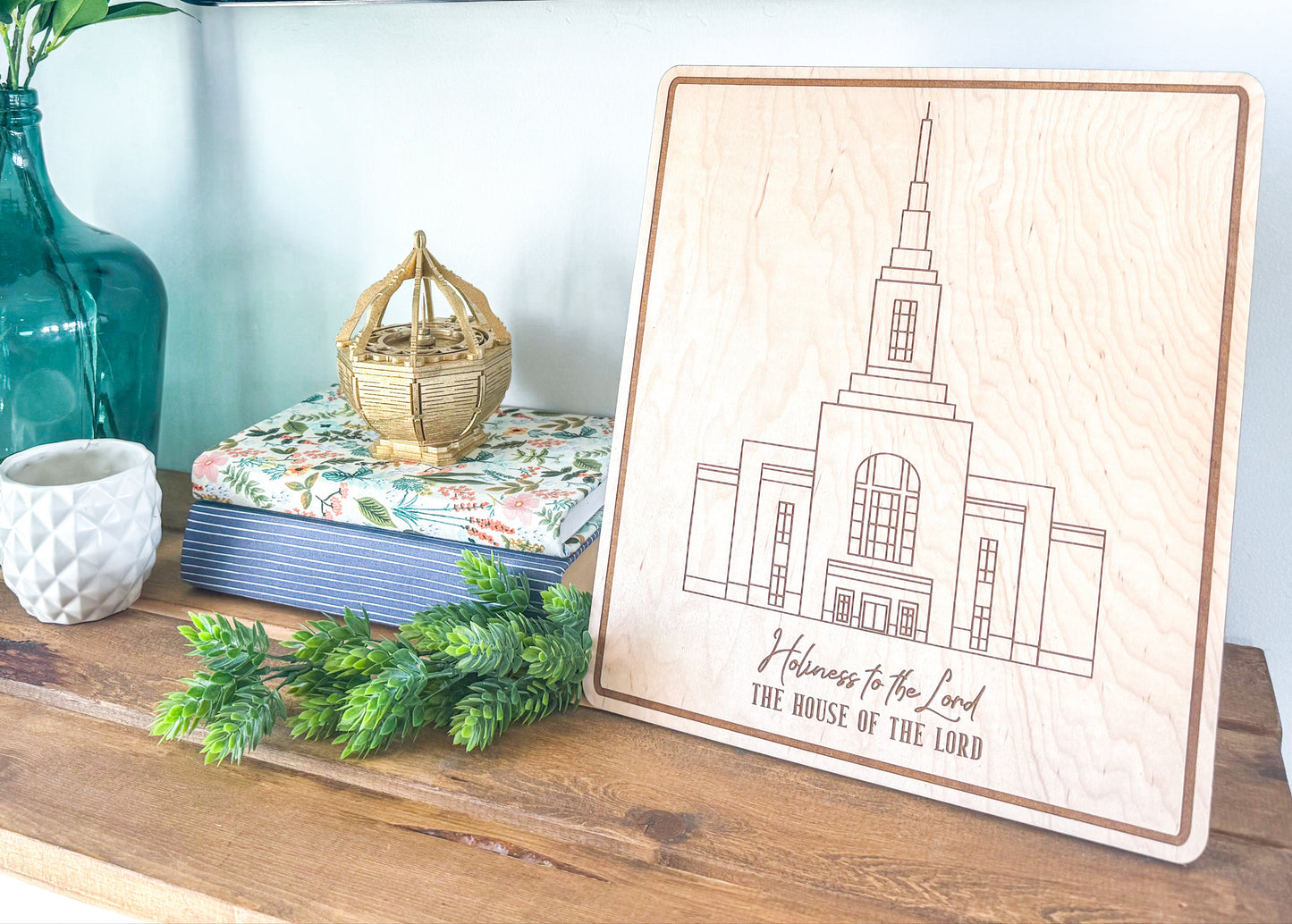 House of the Lord | Personalized LDS Temple Sign