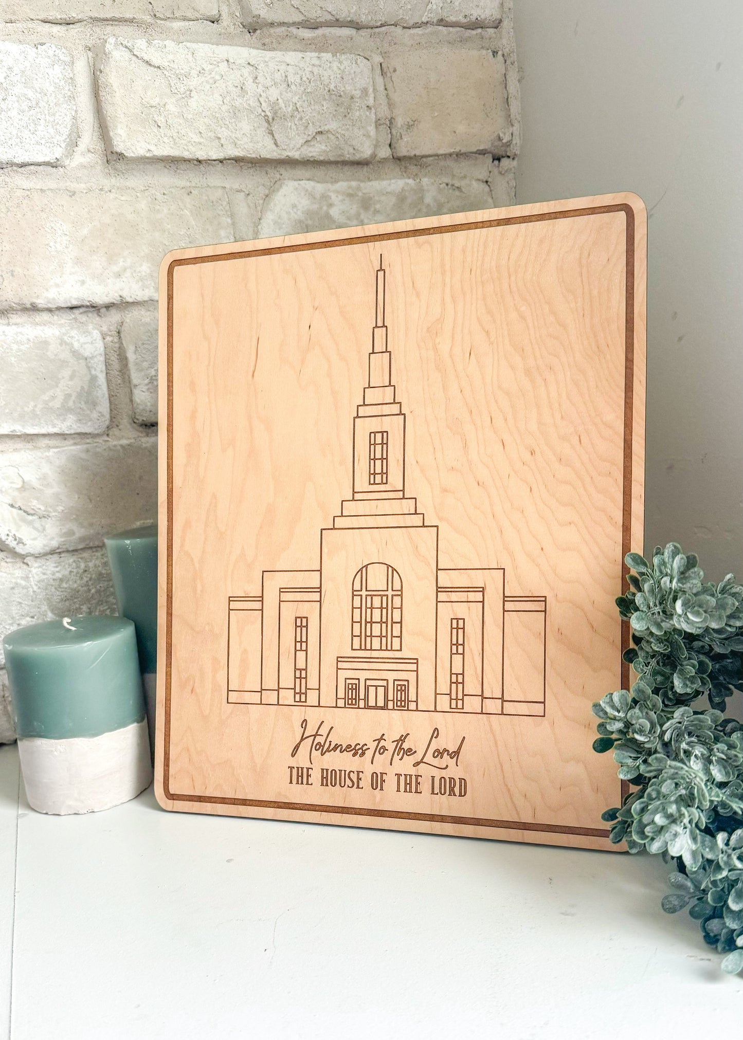 House of the Lord | Personalized LDS Temple Sign